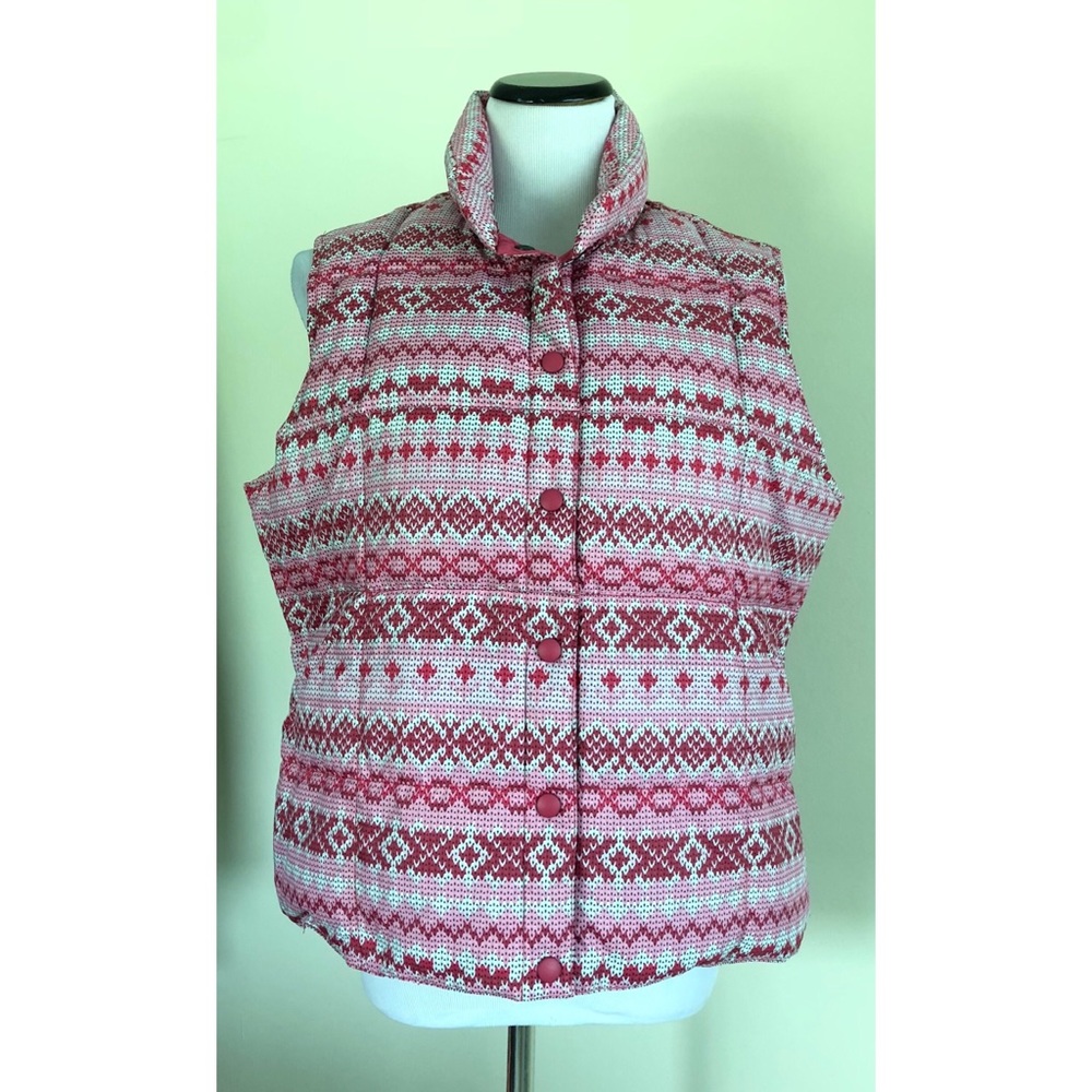 Lands End Puffer Vest ~ Size Large Petite